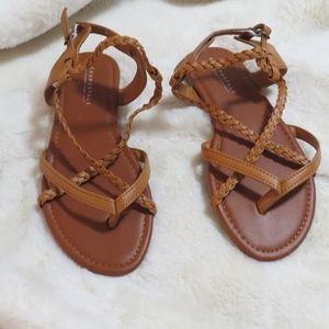 AEROPOSTALE  BRAIDED STRAP SANDAL SIZE 6 US WOMEN